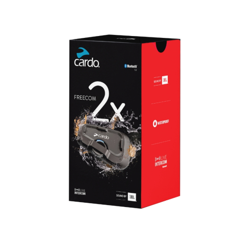 Cardo - Cardo Freecom 2X Bluetooth Communication - Single - FRC2X003
