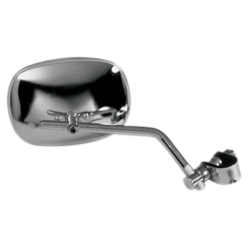 Emgo - Emgo Universal Clamp-On Mirror - 125mm x 86mm, TInted, for 7/8in. Bars Either - 20-49800