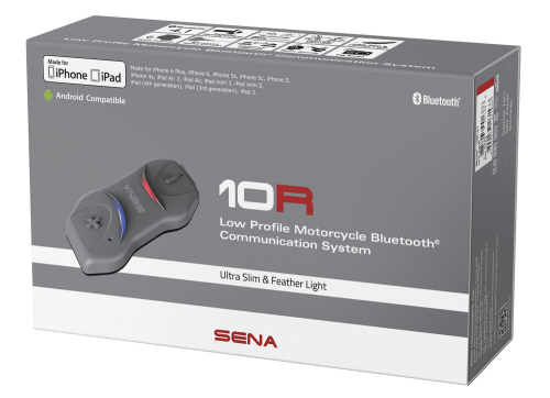 SENA - SENA 10R Low Profile Headset W/ Intercom - Single - 10R-02