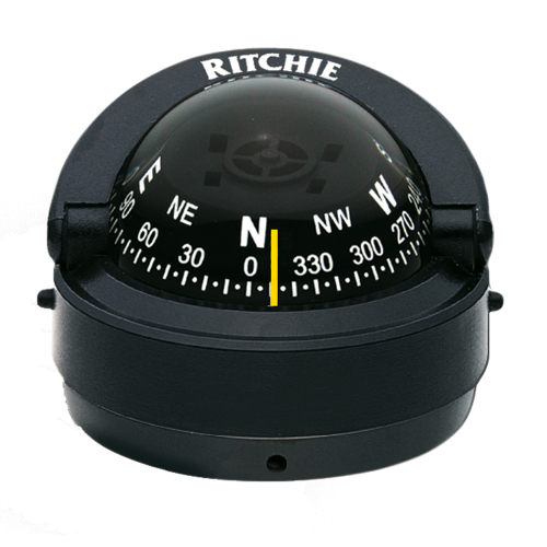 Ritchie - Ritchie S-53 Explorer Compass - Surface Mount - Black