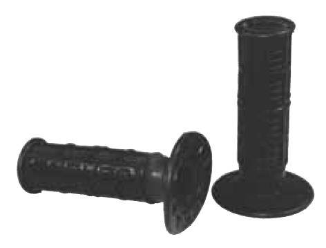 Emgo - Emgo Soft Rubber Enduro Twist Throttle Grips - Black - 42-24620