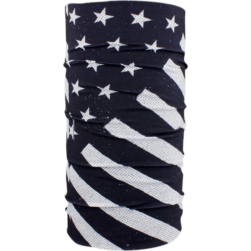 Zan Headgear - Zan Headgear Motley Tube - T091 - Black and White Flag - OSFM