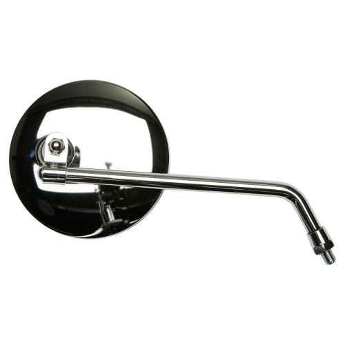 Emgo - Emgo Universal Round Mirror - 4in. Round Mirror with 8in. Stem - 8mm Thread - Either - 20-42408