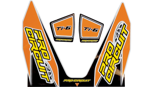 Pro Circuit - Pro Circuit Ti-6 Exhaust Decal - Orange - DC22TI6-ORANGE
