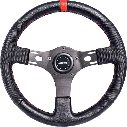 Grant - Grant Competition Steering Wheel - 13 in. - Black/Red - 1073
