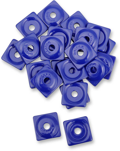 Woodys - Woodys Square Digger Aluminum Support Plates - 5/16in. - Blue (48pk.) - ASW2-3795-48
