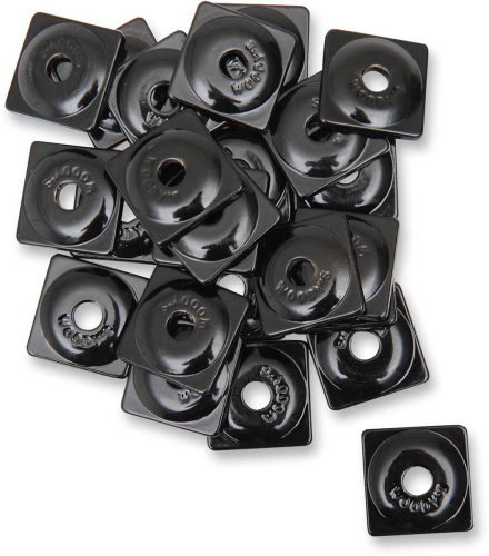 Woodys - Woodys Square Digger Aluminum Support Plates - 5-16in. - Black (48pk.) - ASW2-3810-48