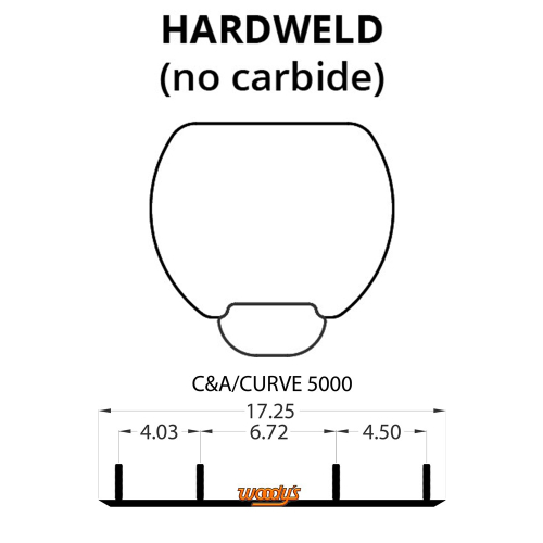 Woodys - Woodys Top-Stock Hard Surface Bar Carbide Runners - HSC-5000