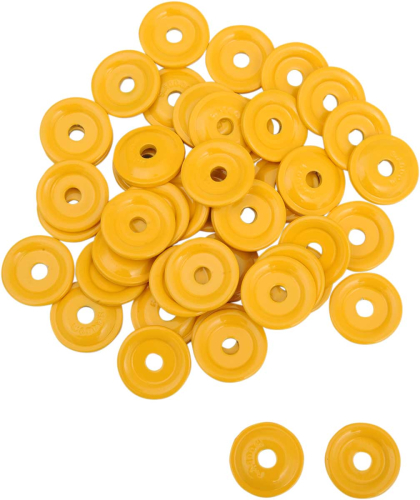 Woodys - Woodys Round Digger Aluminum Support Plates - 5/16in. - Yellow (48pk.) - AWA-3800