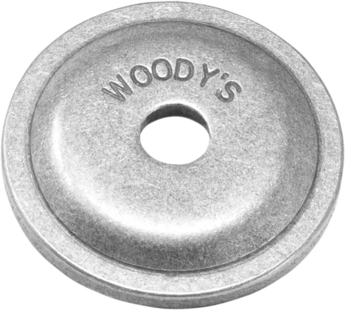 Woodys - Woodys Round Grand Digger Aluminum Support Plates - 5/16in. - Natural (12pk.) - ARG-3775-12