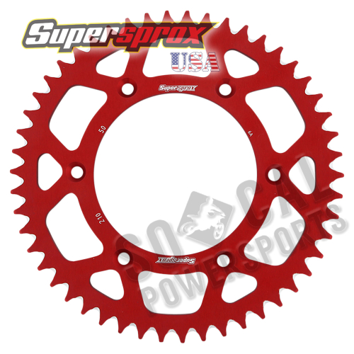 Supersprox - Supersprox Aluminum Rear Sprocket - 50T - RAL-210-50-RD