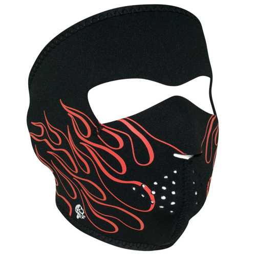 Zan Headgear - Zan Headgear Full Face Mask - WNFM045 - Orange Flames - OSFM