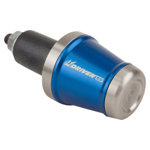 Driven Racing - Driven Racing SS Bar End Weights - Blue/Stainless Steel - DBEW-SS-BL