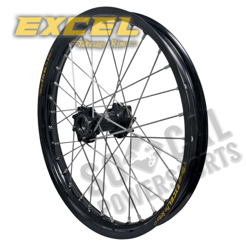 Excel - Excel Pro Series G2 Front Wheel Set - 21x1.60 - Black Hub/Black Rim - 2F1AK40