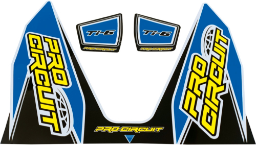 Pro Circuit - Pro Circuit Ti-6 Exhaust Decal - Light Blue - DC22TI6-LB