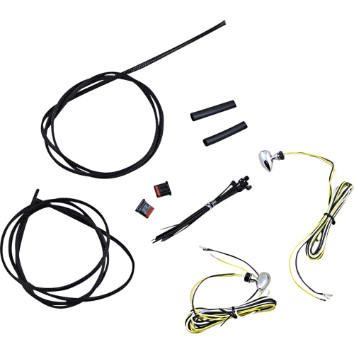 Custom Dynamics - Custom Dynamics Micro Bullet LED Turn Signal - Amber/White, Chrome Finish - CD-MICRO-AW-C