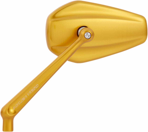 Arlen Ness - Arlen Ness Mini Stocker Mirror - Left - Gold Anodized - 13-151