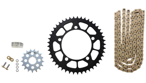 Vortex - Vortex SSA Super Street 525 Conversion Chain and Sprocket Kit - Gold - CKG7615