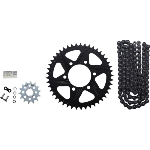 Vortex - Vortex WSS Warranty Chain and Sprocket Kit - Black - 45 Rear - 14 Front - CK4216