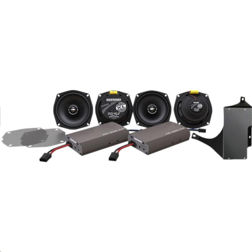 Hogtunes - Hogtunes XL Series 450-Watt Amp/Speaker Kit - ULTRA KIT-XL