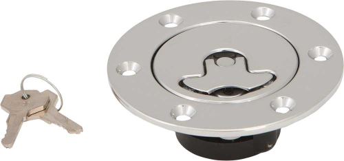 HardDrive - HardDrive Flush Mount Non-Vented Gas Cap - Chrome - 03-0314-B