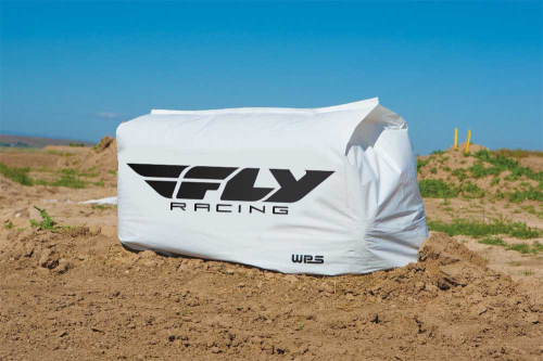 Fly Racing - Fly Racing Hay Bale Cover - White - FLY HAY BALE COVER