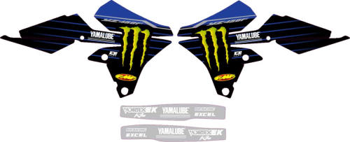 DCOR - DCOR 2022 Star Racing Yamaha Graphics Kit - Black - 10-50-502