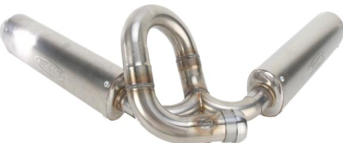 FMF Racing - FMF Racing PowerCore 4 Spark Arrestor Dual Slip-Ons - Aluminum Mufflers - 045283
