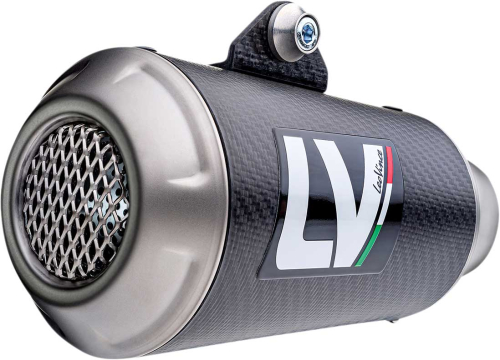 Leo Vince - Leo Vince LV-10 Universal Slip-On - 54mm x 21/4in. Inlet - Carbon Muffler - Carbon End Cap - Right - 9790U