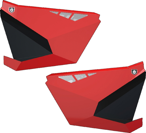 Pro Armor - Pro Armor Suicide Doors without Cut Outs - Red - P199D003RD