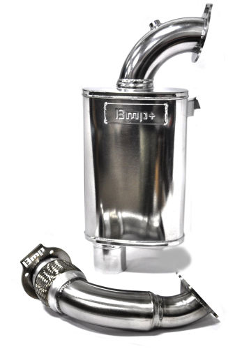 BikeMan Performance - BikeMan Performance Big Mo 3in. Exhaust Muffler - 02-118-BIGMO-SS