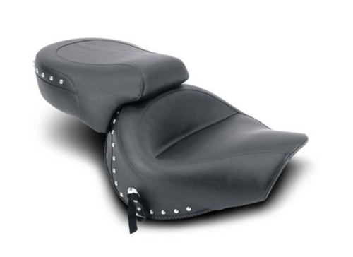 Mustang - Mustang Wide Touring Two-Piece Seat - Studded - 75000