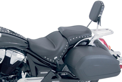 Mustang - Mustang Wide Touring Two-Piece Seat - Studded - 75277