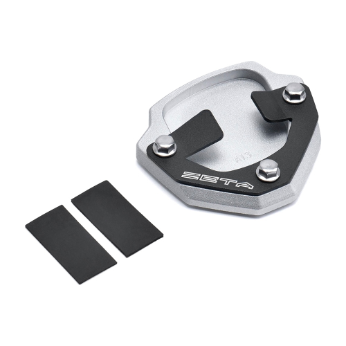 ZETA - ZETA Side Stand Extender - Fits Yamaha - Black/Silver - ZE56-6620