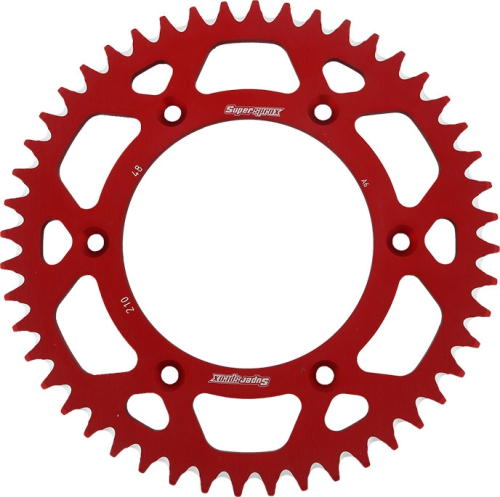 Supersprox - Supersprox Aluminum Rear Sprocket - 48T - RAL-210-48-RED