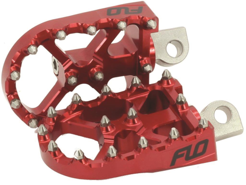 Flo Motorsports - Flo Motorsports V3 BMX Style Touring Pegs for H-D Motorcycles - Red - FPEG-800V3R
