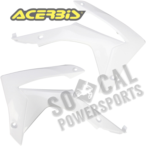 Acerbis - Acerbis Radiator Shrouds - White - 2314370002