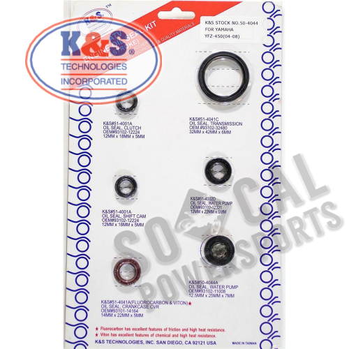 K&S Technologies - K&S Technologies Engine Oil Seal Kit - 50-4043