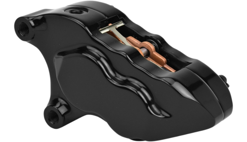Hawg Halters Inc - Hawg Halters Inc Direct Bolt-On 4 Piston Front Left Brake Caliper - Black - LHSAB5018