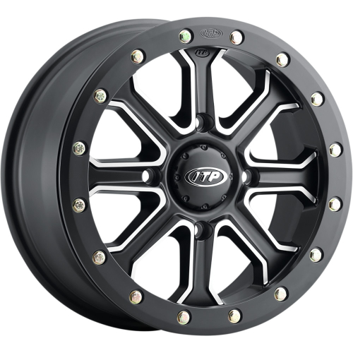 ITP - ITP Inertia Wheel - 15x7 - 6+1 (+50mm) Offset - 4/137 - Matte Black/Machined - 1522528727B
