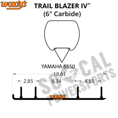 Woodys - Woodys Trail Blazer IV Flat-Top Carbide Runners - TYV4-6550