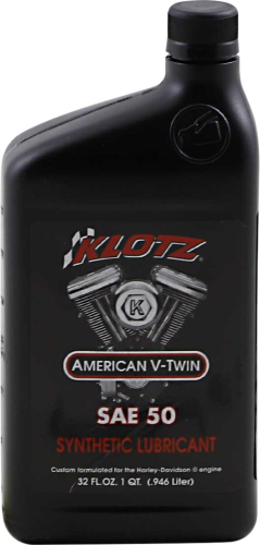 Klotz Oil - Klotz Oil V-Twin Synthetic Motor Oil - 50W - 1qt. - KH-50