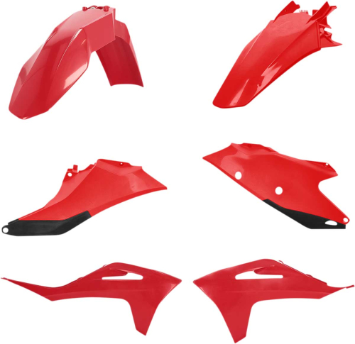 Acerbis - Acerbis Plastic Kit - Red/Black - 2872801018