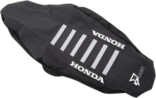 DCOR - DCOR Factory Reinforced Seat Cover - Black Sides/Black Top with Gray Ribs - 30-10-477