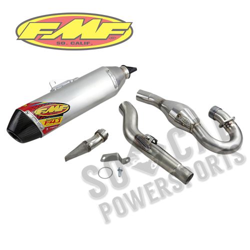 FMF Racing - FMF Racing Factory 4.1 RCT Full System - Stainless Steel/Aluminum Muffler - Carbon Fiber End Cap - 042372