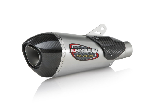 Yoshimura - Yoshimura Alpha T Street Series Works Finish 3/4 Exhaust - Stainless Steel Muffler - 14642CP520