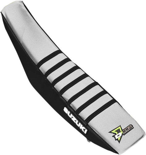 DCOR - DCOR Factory Reinforced Seat Cover - Black/White/Black Ribs - 30-40-464