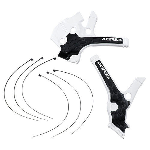 Acerbis - Acerbis X-Grip Frame Guards - Black/White - 2736381007