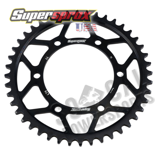 Supersprox - Supersprox Steel Rear Sprocket - 44T - RFE-479-44-BLK