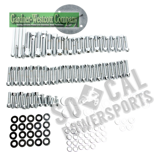 Gardner-Westcott - Gardner-Westcott Motor Chrome Steel Socket-Head Bolt Kit - P-48-17